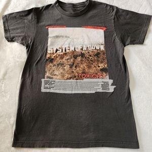 System Of A Down Toxicity Gray Tshirt With Graphics Size Medium